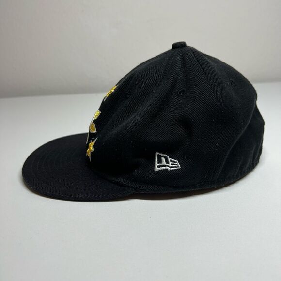 Filipino Sun and Star Snapback Hat Size 7 1/8 56,8 cm Adult Black Yellow - Picture 4 of 7